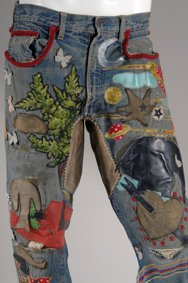 Levi Strauss & Co. embroidered jeans, circa 1969. Photo: The Museum at FIT