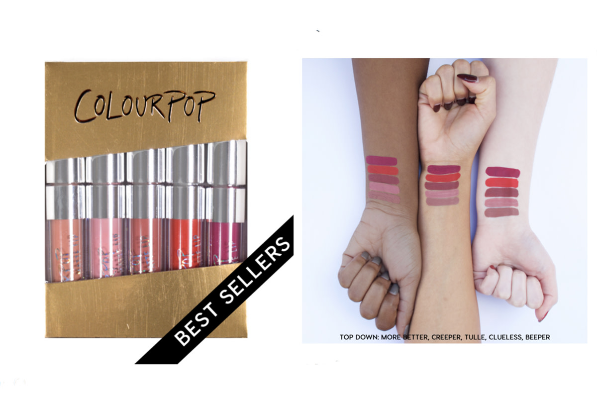 ColourPop Foxy Ultra Matte Liquid Lipsticks, $20/set of 5, available at ColourPop