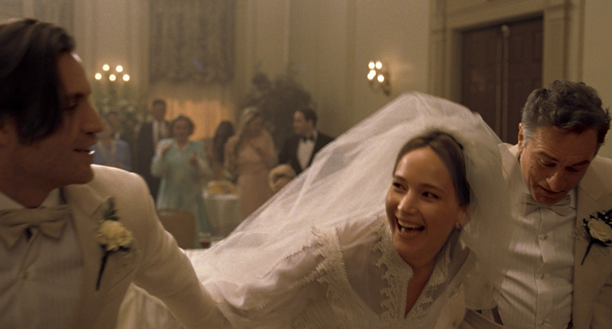 Jennifer Lawrence in one of her few non-button-down outfits in the movie. Photo: Twentieth Century Fox