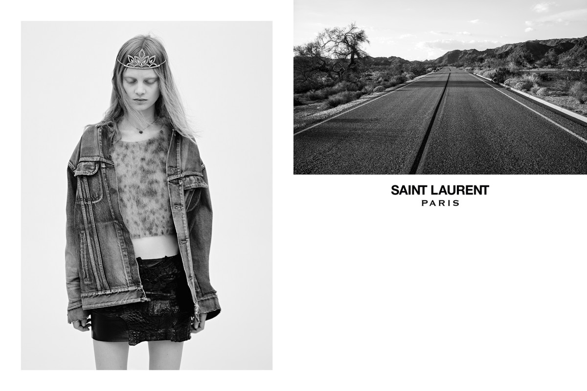The Saint Laurent spring 2016 campaign. Photo: Hedi Slimane/Saint Laurent