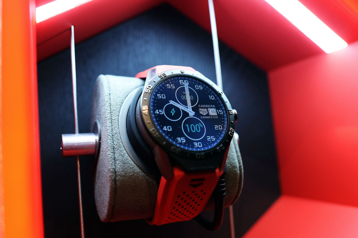 The Tag Heuer Carrera Connected. Photo: Jewel Samad/Getty Images