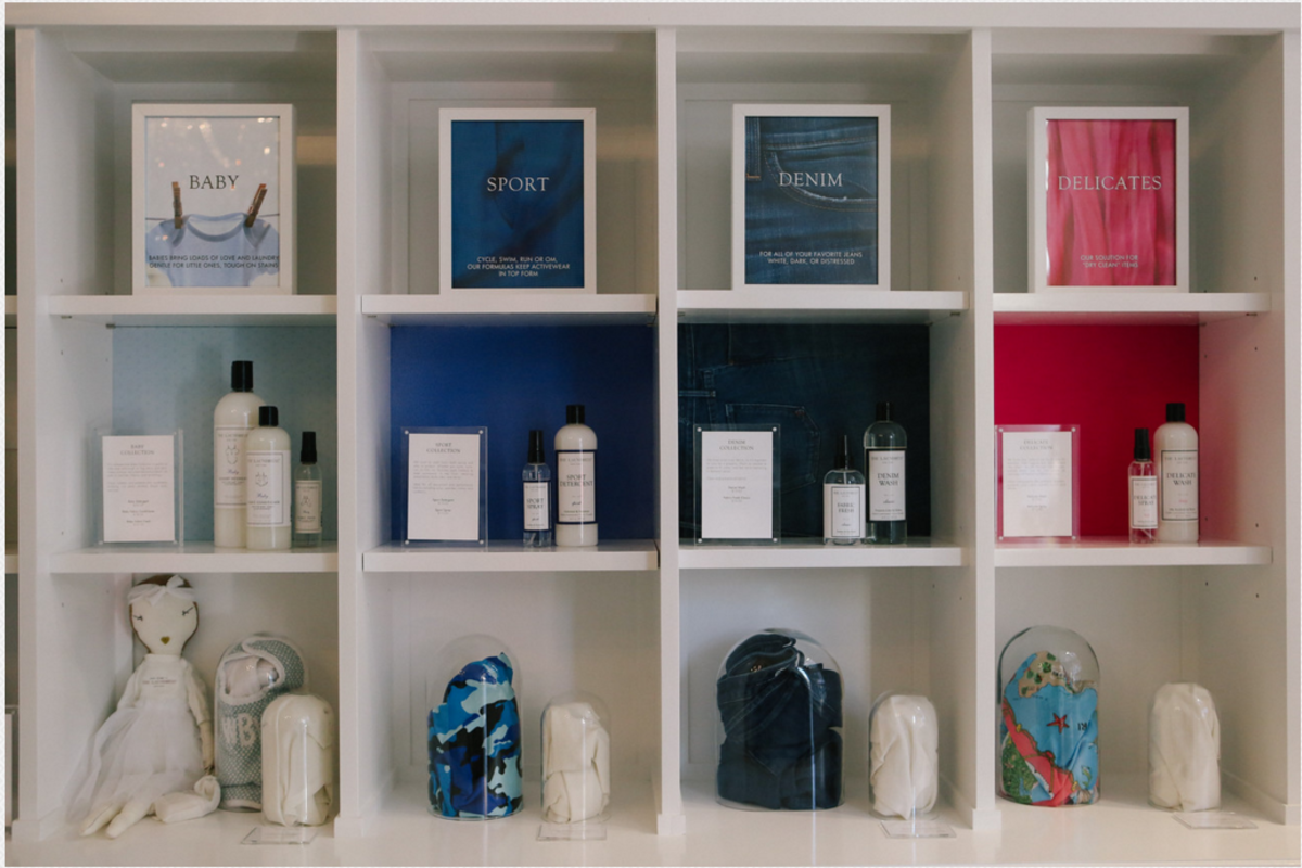 Products organized by fabric type. Photo: The Laundress