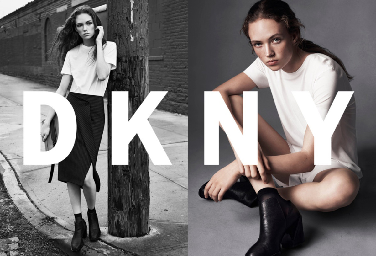 Adrienne Jüliger in DKNY's spring 2016 ad campaign. Photo: Lachlan Bailey