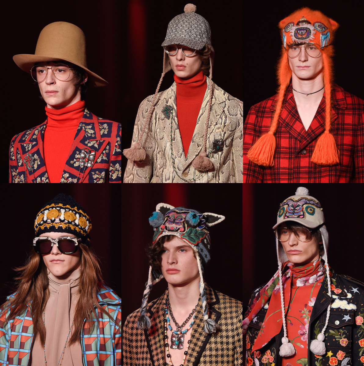 The Gucci fall 2016 men's collection. Photo: Imaxtree