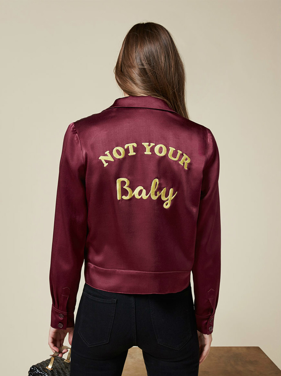 Reformation Baby Jacket (in aubergine), $228, available at Reformation.