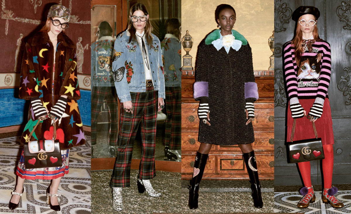 Looks from Gucci's pre-fall 2016 collection. Photos: Gucci