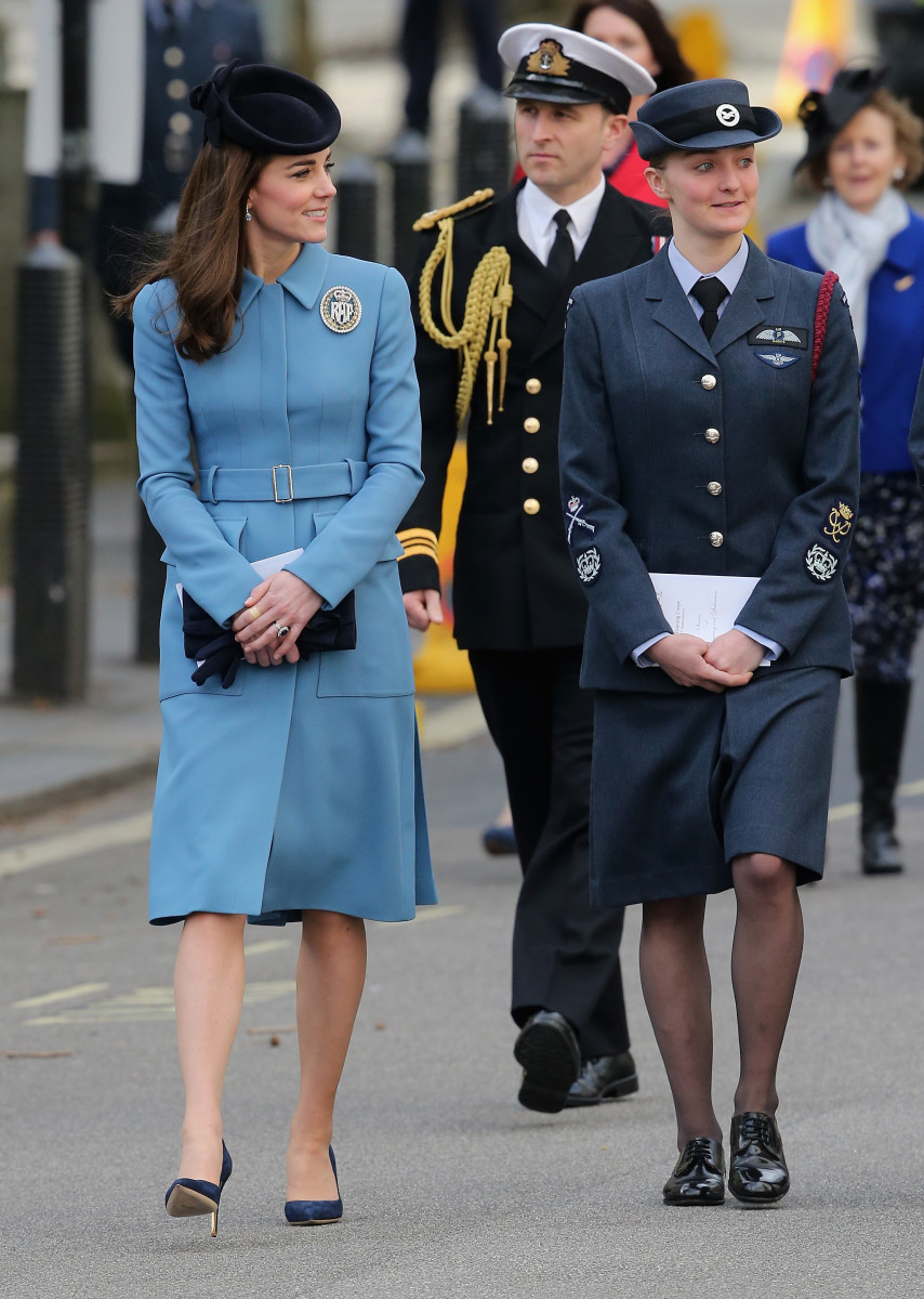 Kate Middleton at the service of the 75th Anniversary of the RAF Air Cadets at St Clement Danes Church in London on Sunday. Photo: Chris Jackson/Getty Images