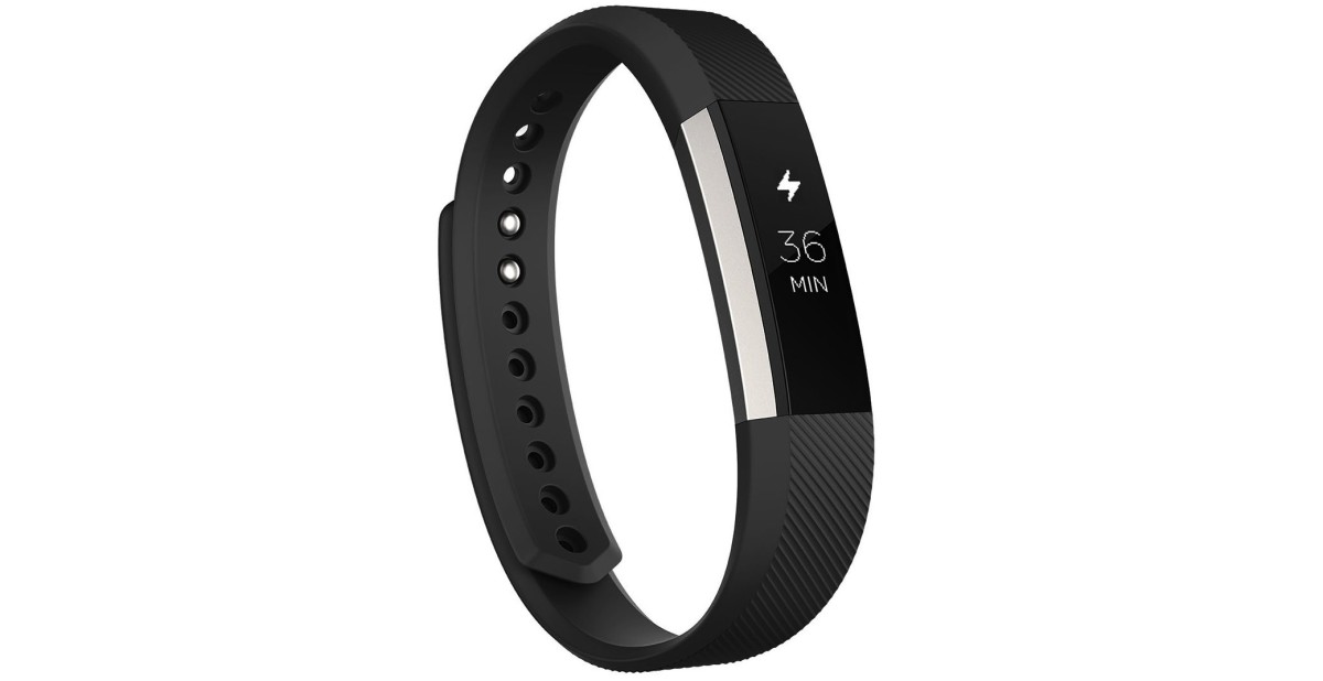 The Fitbit Alta with a black rubberized band. Photo: Courtesy Fitbit