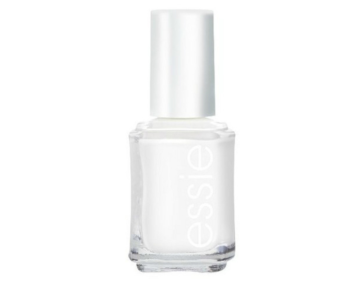 Essie nail polish in "Blanc," $8.59, available at Target.
