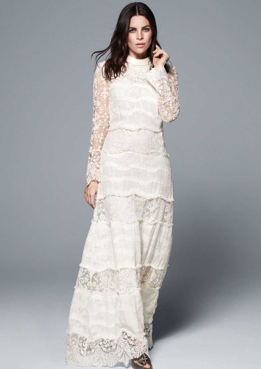 Julia Restoin Roitfeld Models H M S Sustainable Wedding Gowns Fashionista