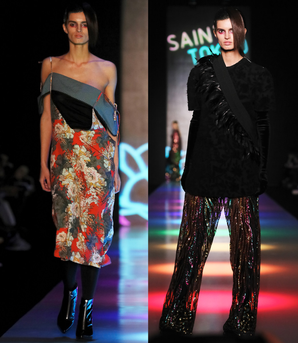 Sasha Panika walks in the Saint Tokyo show on March 11. Photo: Mercedes-Benz Fashion Week Russia
