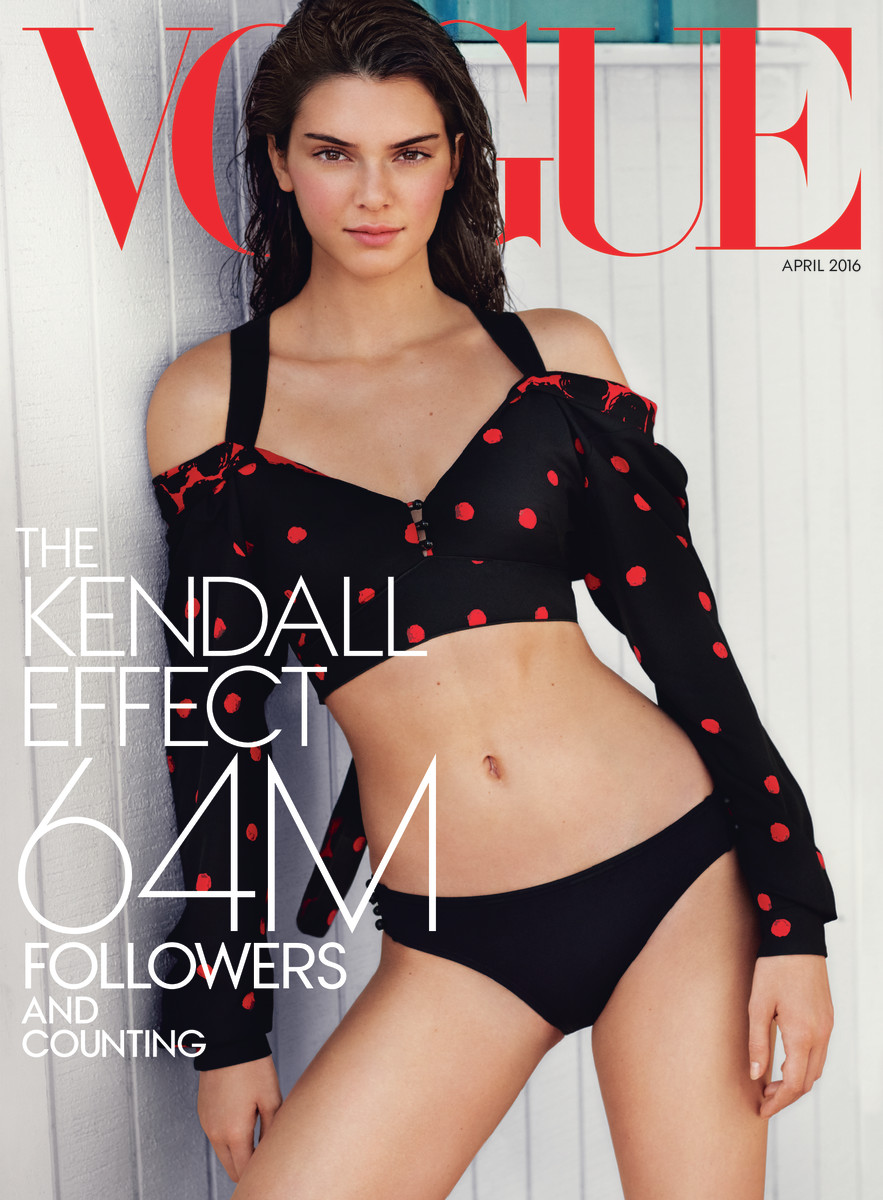 Kendall Jenner in Proenza Schouler. Photo: Mario Testino/Vogue