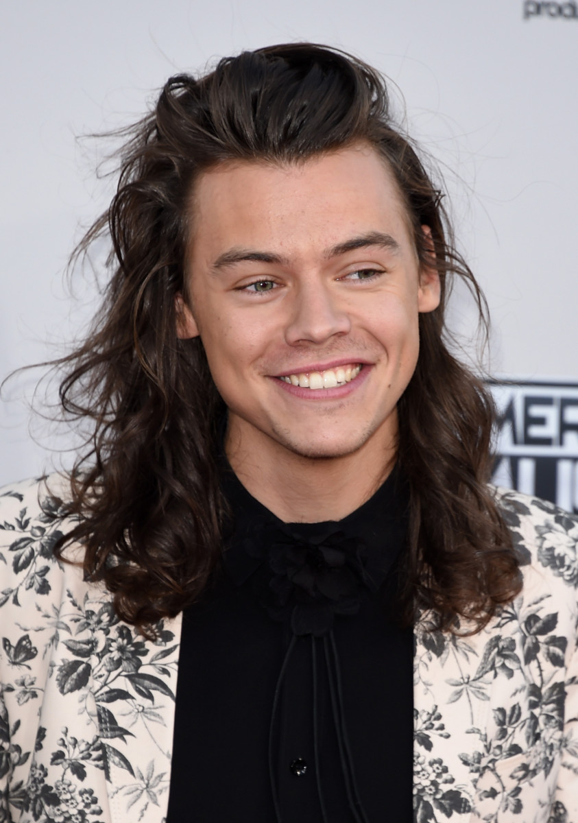 Harry Styles in Gucci at the 2015 American Music Awards. Photo: Jason Merritt/Getty Images