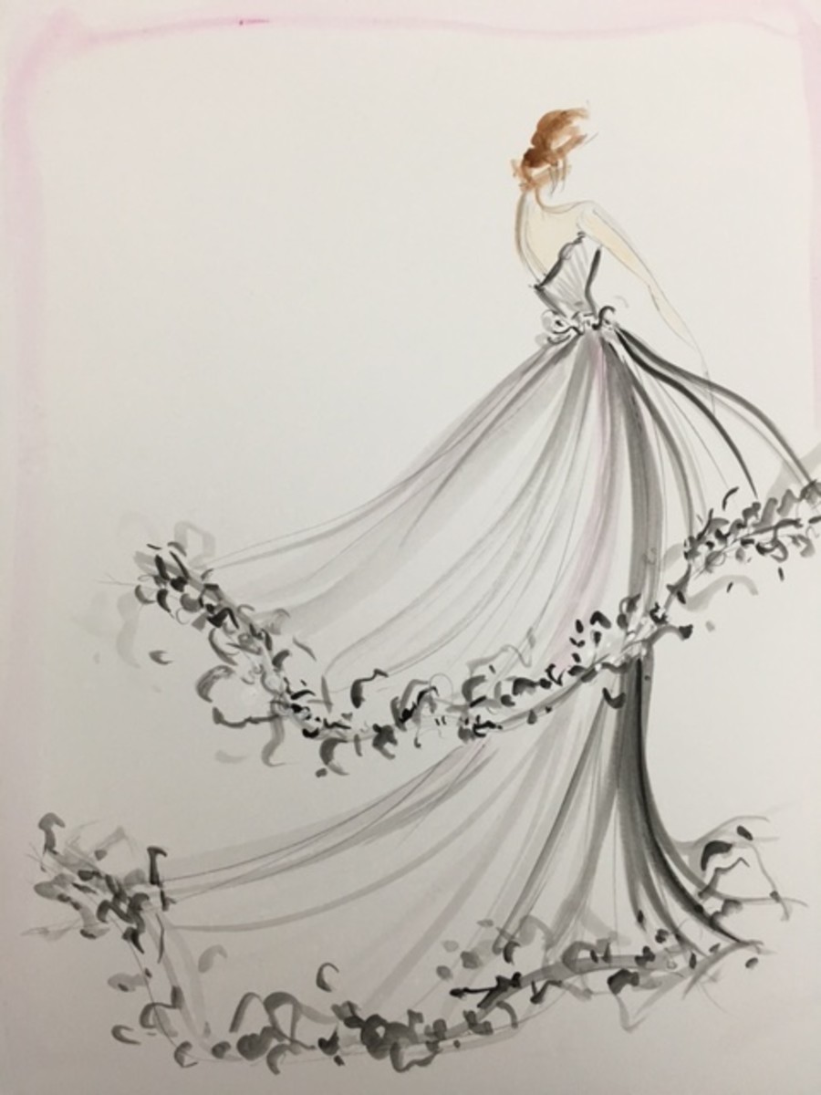 A two-tiered design. Photo: Christian Siriano