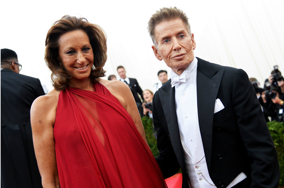 Calvin Klein with Donna Karan at the 2014 Met Gala in New York City. Photo: Mike Coppola/Getty Images