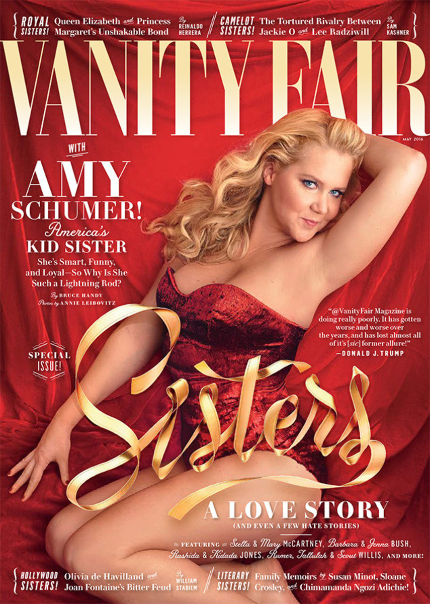 Amy Schumer on the May 2016 cover of "Vanity Fair." Photo: Annie Leibovitz