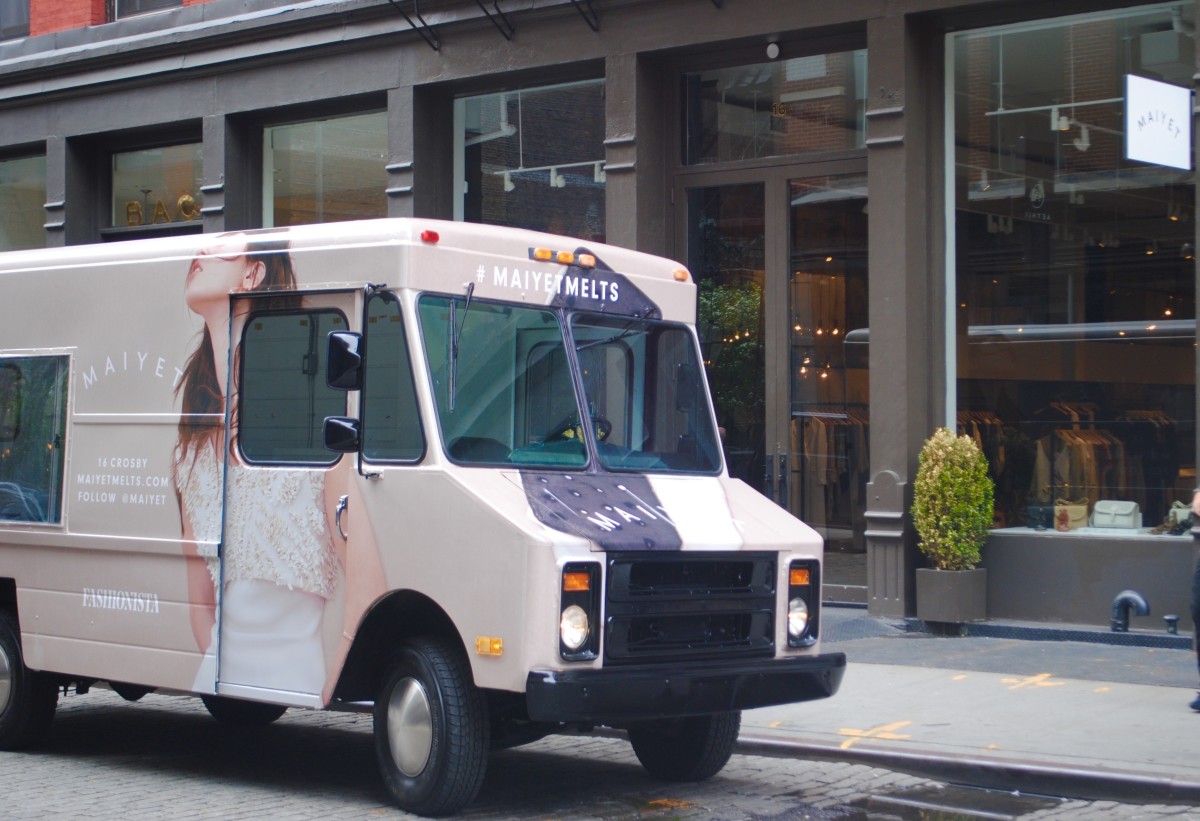 Follow the #MaiyetMelts truck online this week to track its location. Photo: Maiyet
