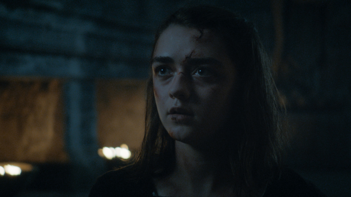 All I can think about is how relieved Maisie Williams must have been to be free of those contacts. Photo: HBO