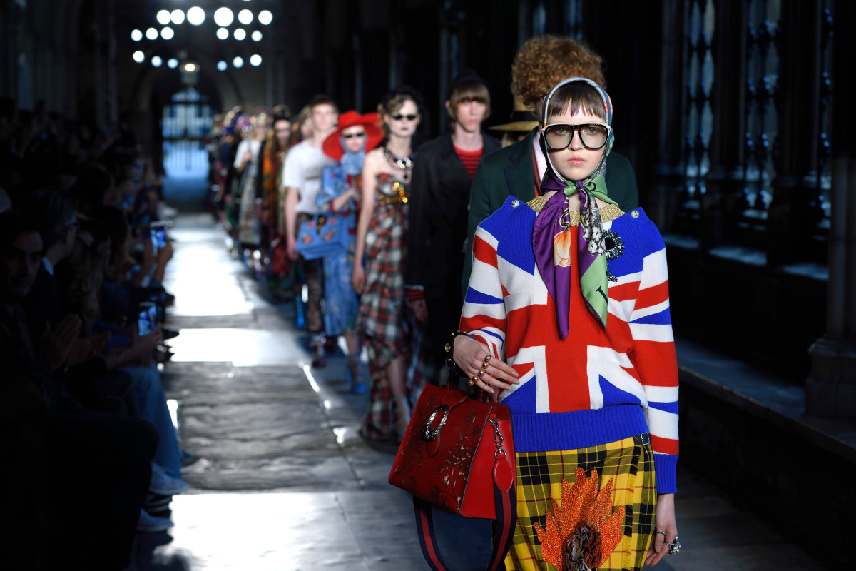 Gucci S Eccentric Aesthetic Gets An English Twist At Westminister Abbey Fashionista