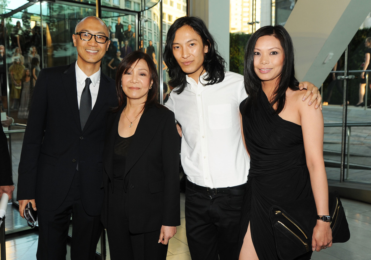 Dennis Wang, Ying Wang, Alexander Wang and Aimie Wang. Photo: Dimitrios Kambouris/Getty Images