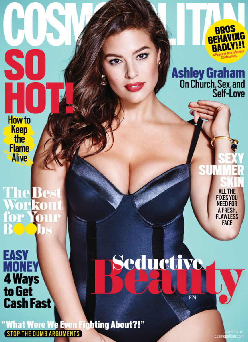 Ashley Graham Is 'Cosmopolitan''s Super-Sexy August Cover Girl