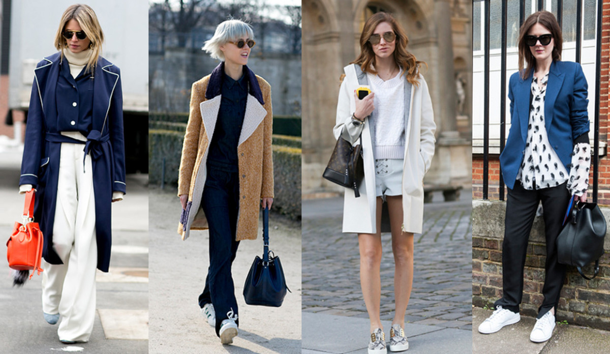Bucket bags, as seen on showgoers in New York, London and Paris this February. Photos: Imaxtree