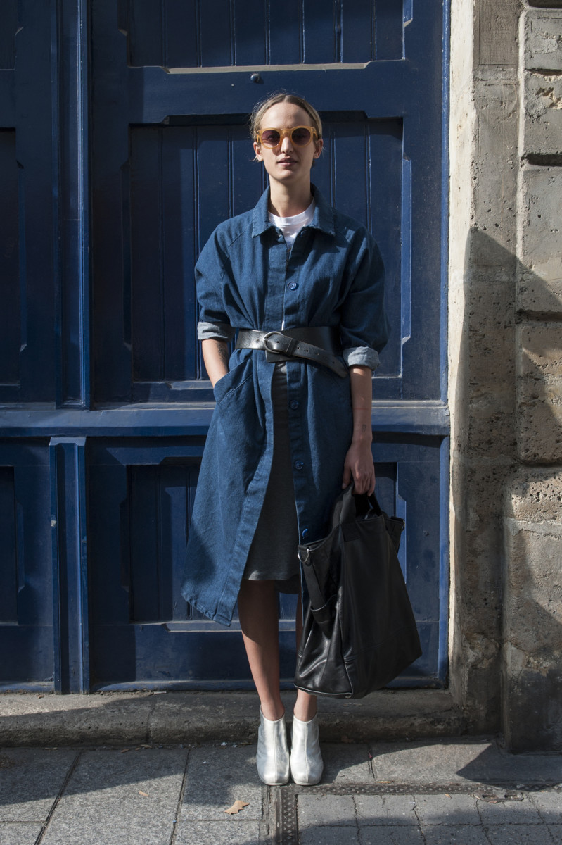 On the street at Paris Fashion Week in 2014. Photo: Imaxtree