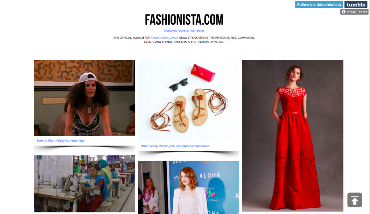 Hey, look, Fashionista even has a Tumblr! 