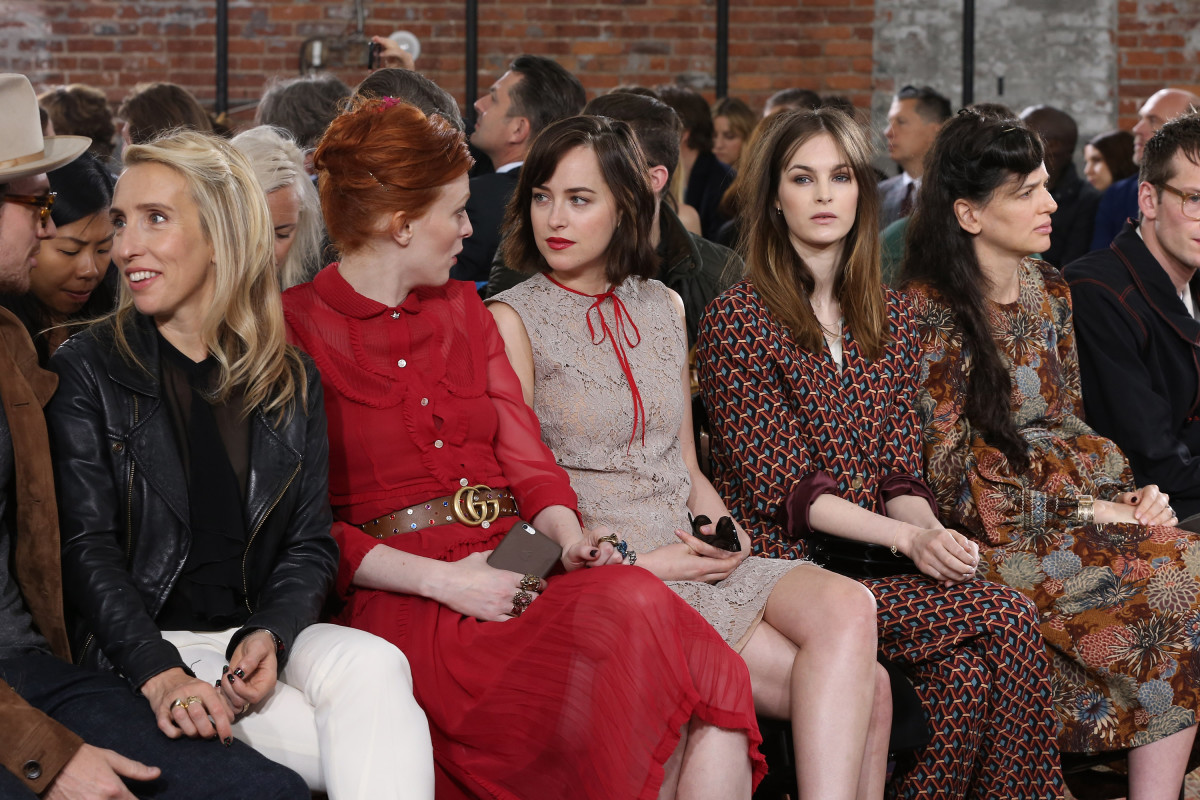 Front row at Gucci's resort 2016 show in New York. Photo: Neilson Barnard/Getty Images