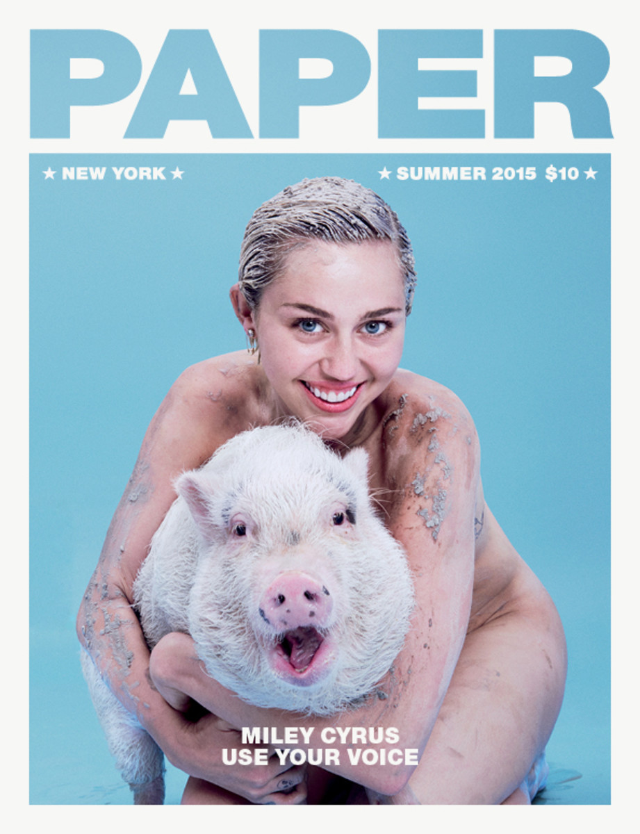 Miley Cyrus for "Paper." Photo: Paper