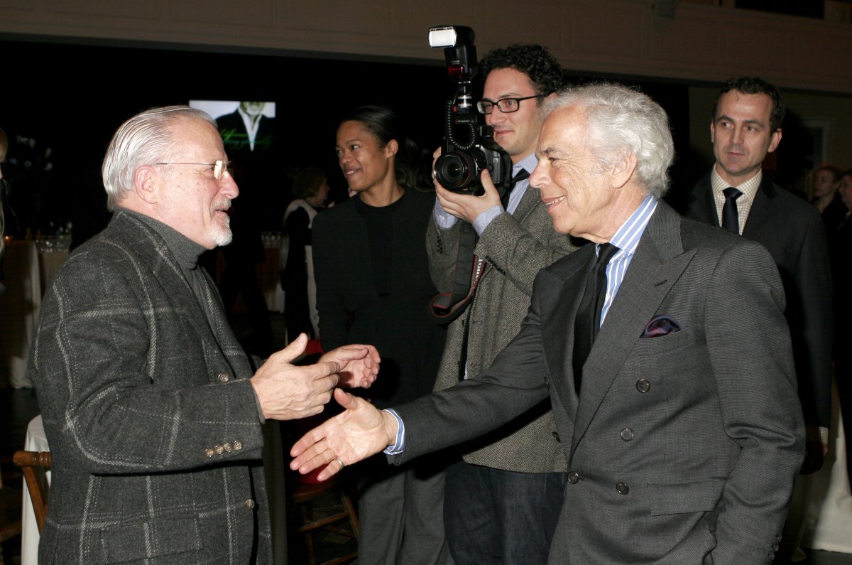Stan Herman and Ralph Lauren at the FedEx and CFDA celebration of Herman's 16-year CFDA presidency in 2006. Photo: Donna Ward/Getty Images