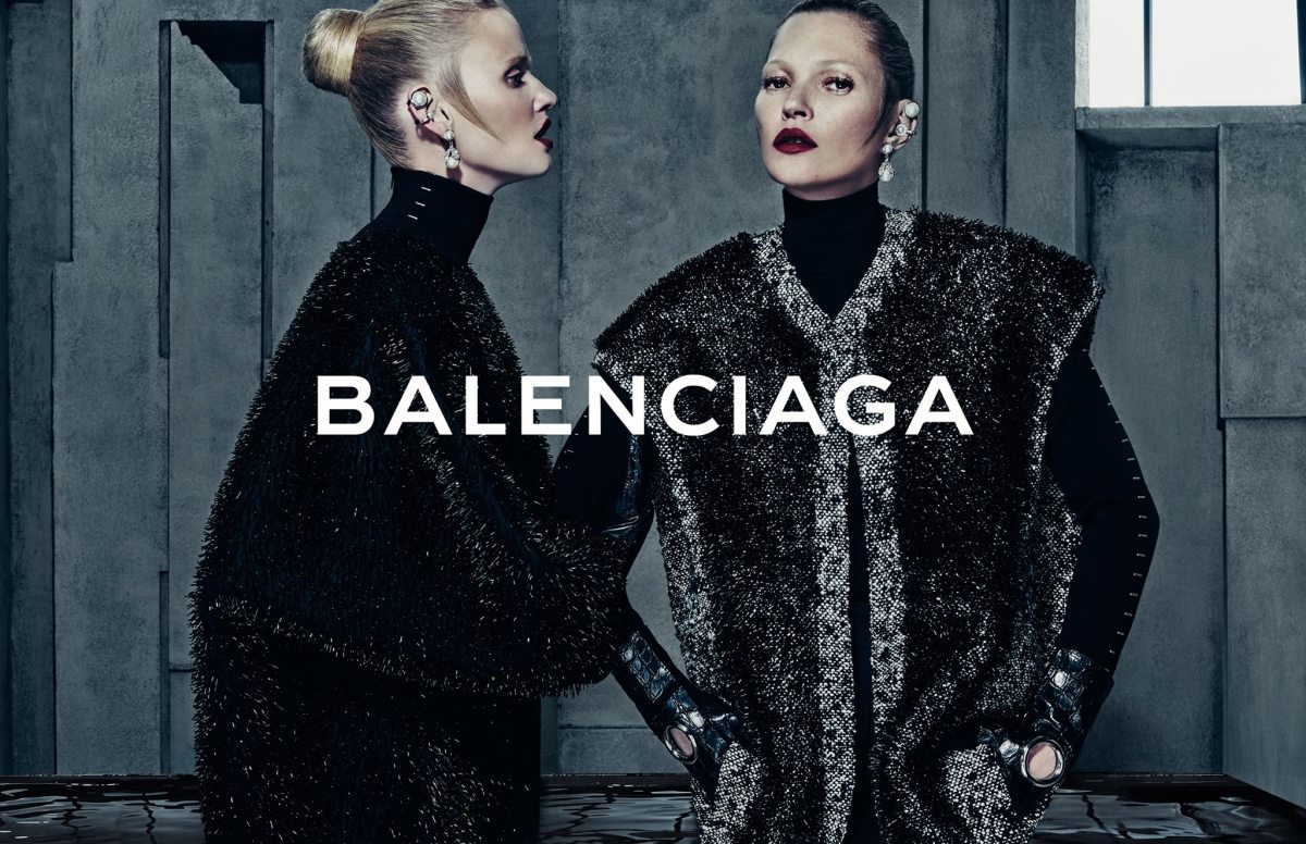 Lara Stone and Kate Moss in Balenciaga's fall 2015 campaign. Photo: Balenciaga