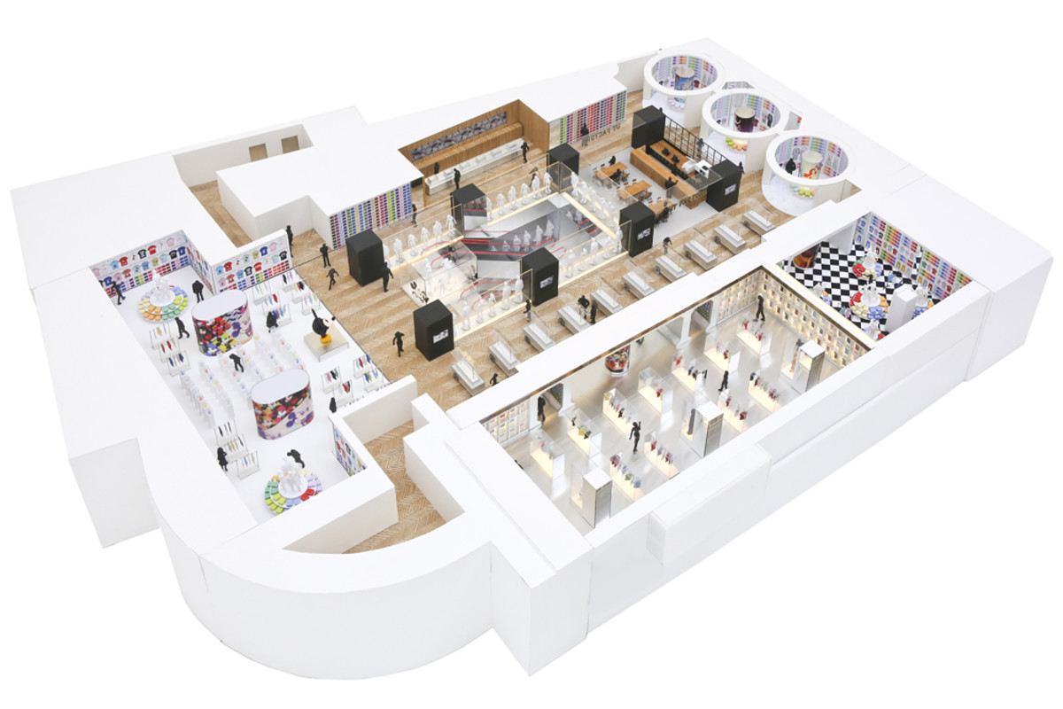 A plan for the Disney floor at the Shanghai Uniqlo flagship. Photo: Uniqlo