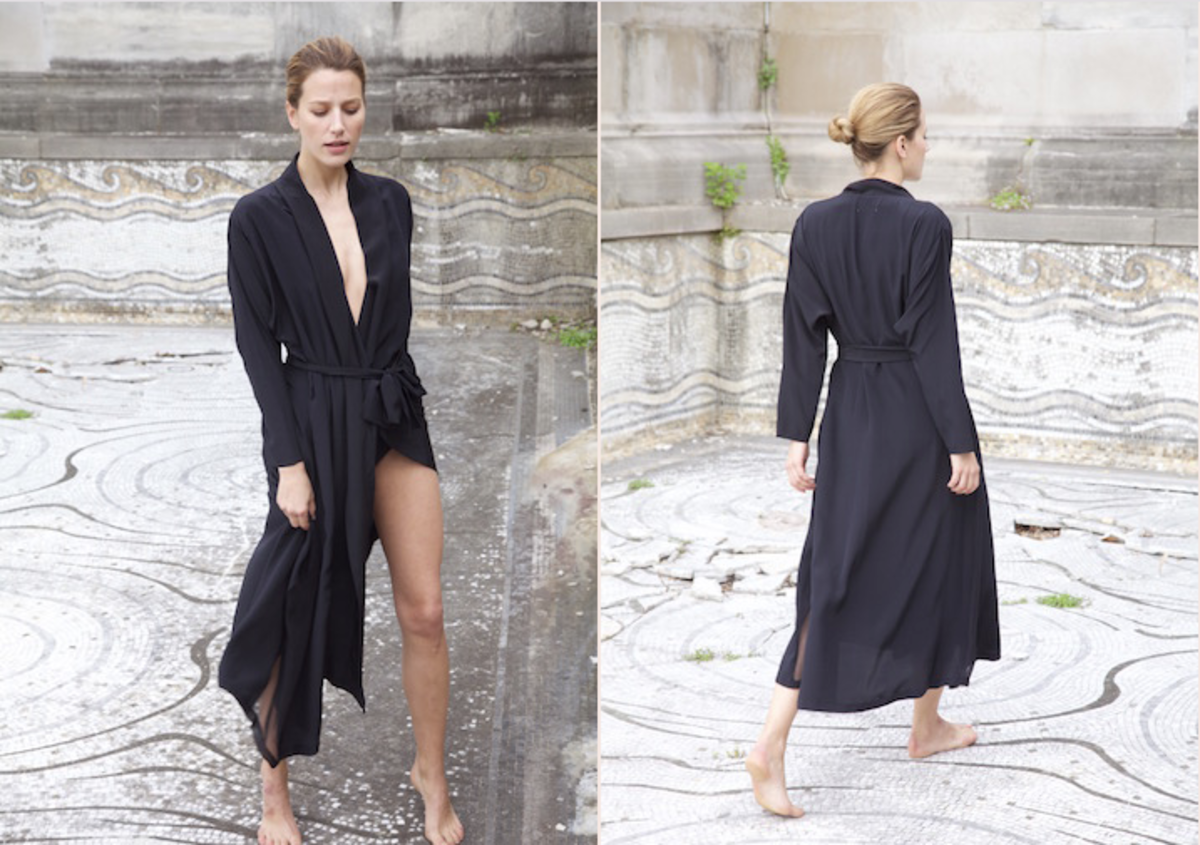 A Datura kimono dress that can also be worn open as a coat. Photo: Datura