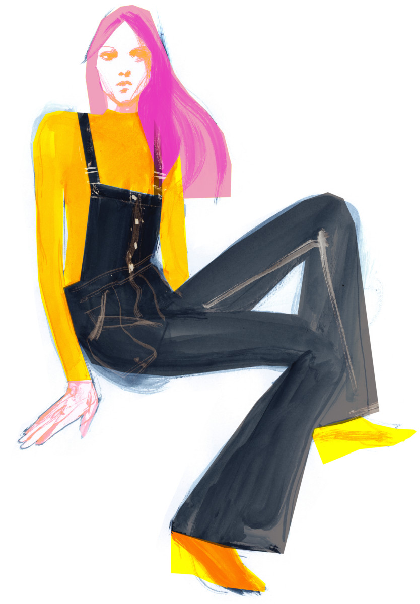 A sketch from H&M's Close the Loop collection. Photo: H&M