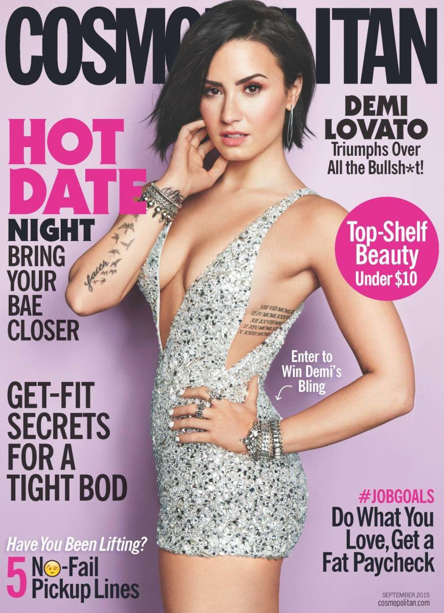 Demi Lovato on 'Cosmopolitan.' Photo: Tesh/Cosmopolitan