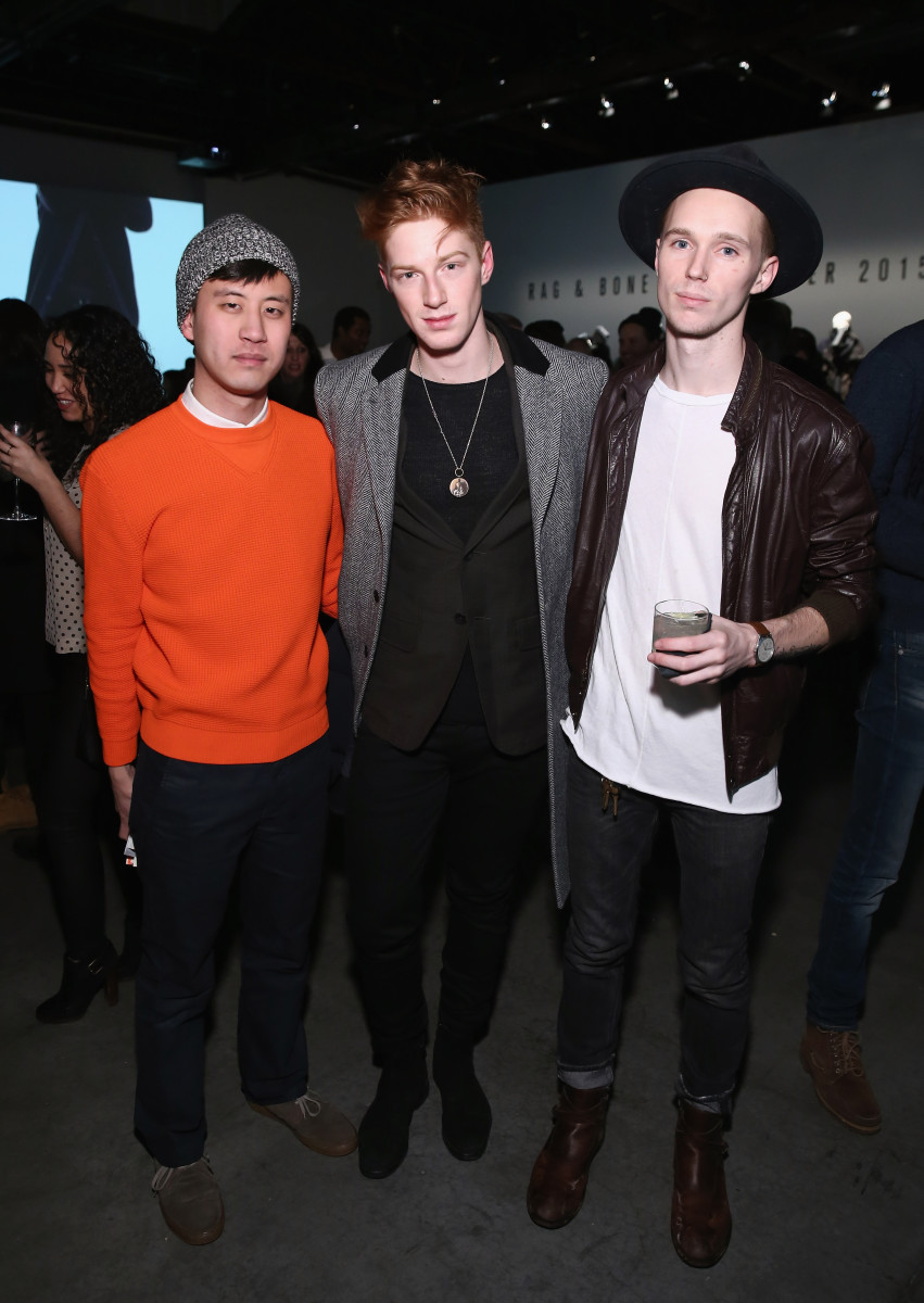 Imboden, center, at Rag & Bone's fall 2015 show. Photo: Getty Images