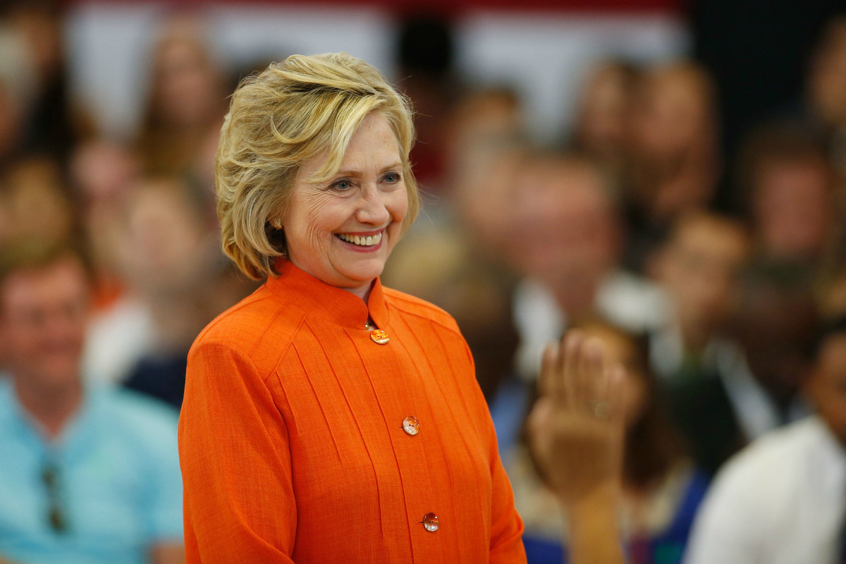 Hillary Clinton at a town hall in North Las Vegas, Nevada on Aug. 18. Photo: Isaac Brekken/Getty Images