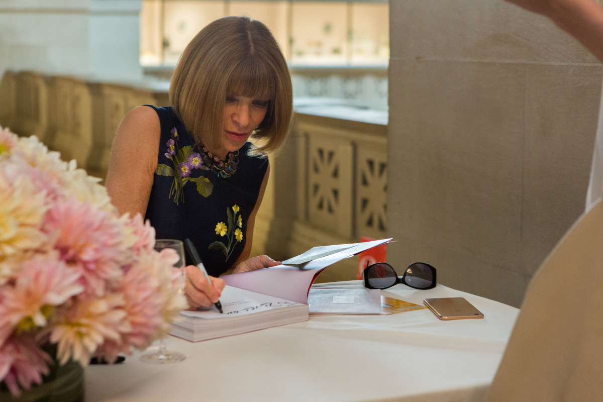 Anna Wintour at the book signing Wednesday. Photo: © The Metropolitan Museum of Art