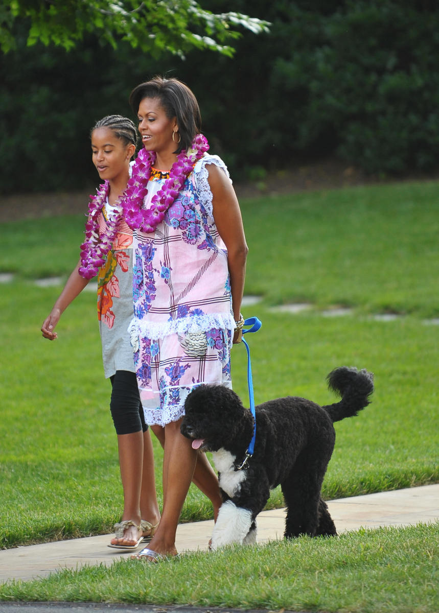 Michelle Obama in Tracy Feith in 2009. Photo: MANDEL NGAN/AFP/Getty Images