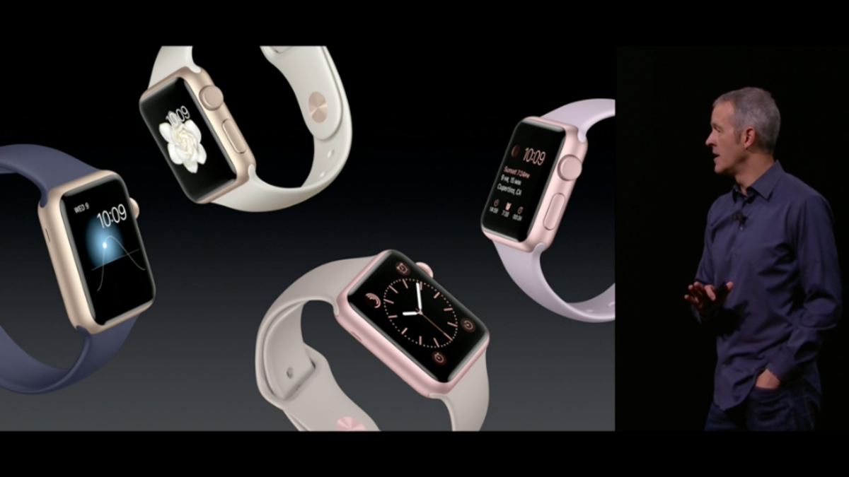 The new Sport Apple Watches. Photo: Apple livestream