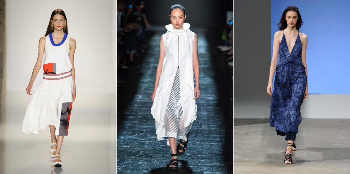 Looks from Victoria Beckham, Public School and Thakoon. Photos: Imaxtree
