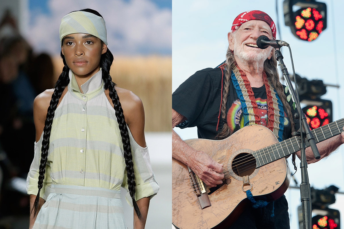 A look from Mara Hoffman and Willie Nelson. Photos: Imaxtree/Erika Goldring for Getty Images