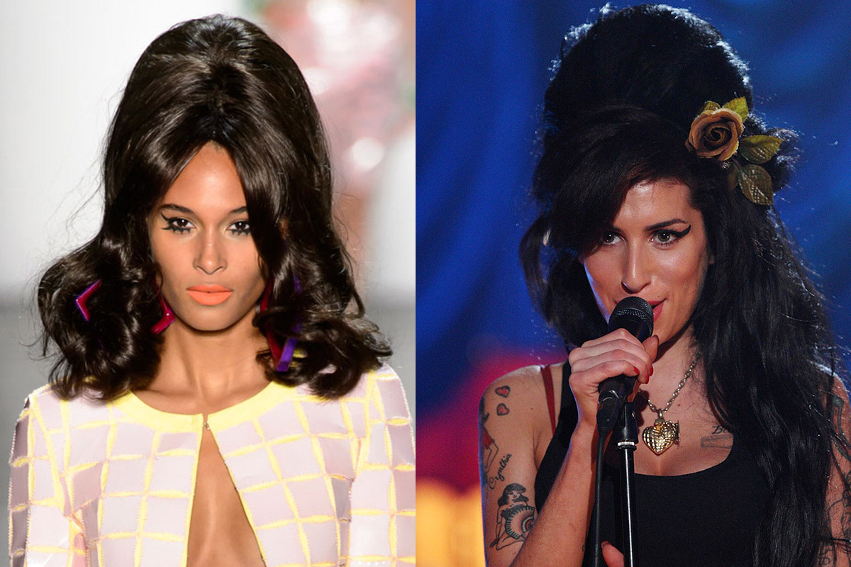 A look from Jeremy Scott and Amy Winehouse. Photos: Imaxtree/Peter Macdiarmid for Getty Images
