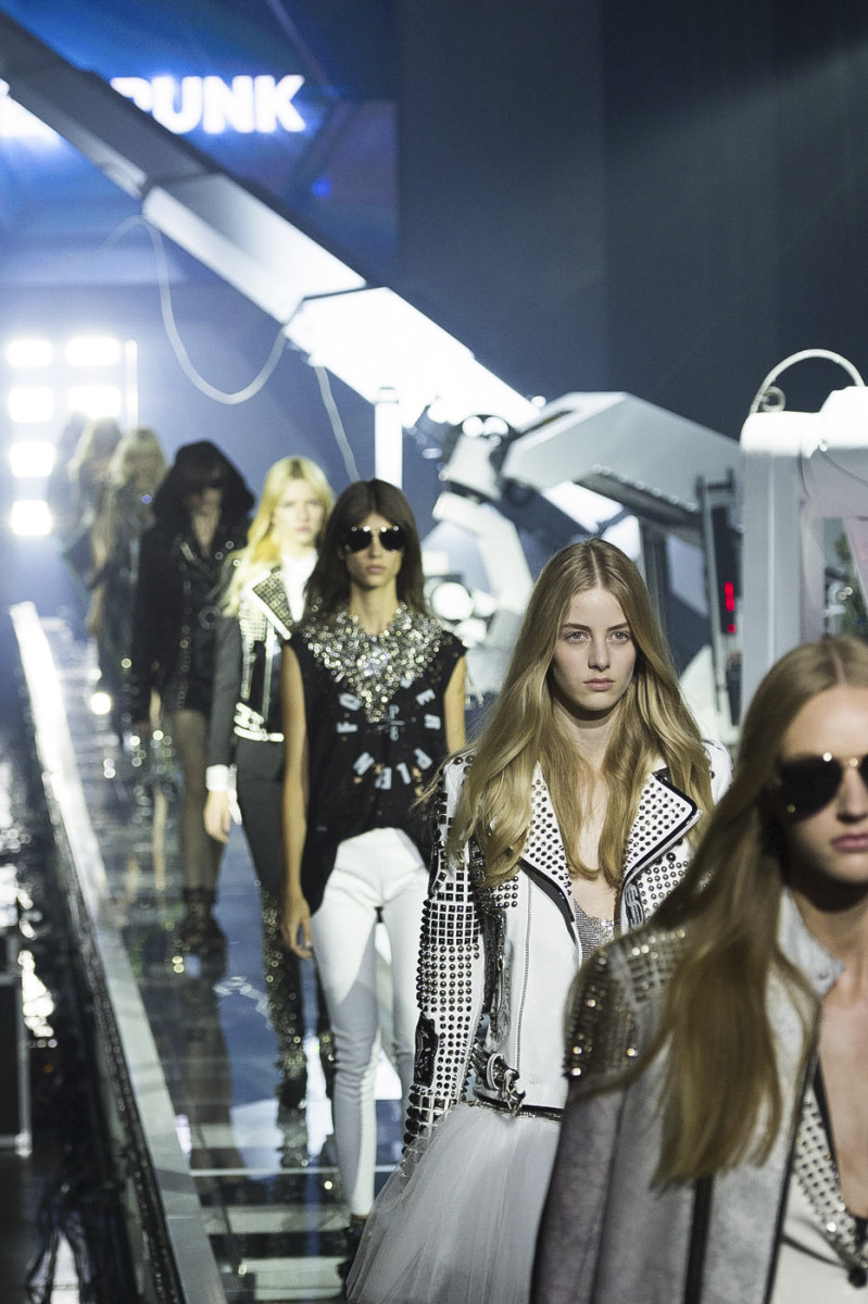 The finale from Philipp Plein's spring 2016 show. Photo: Imaxtree
