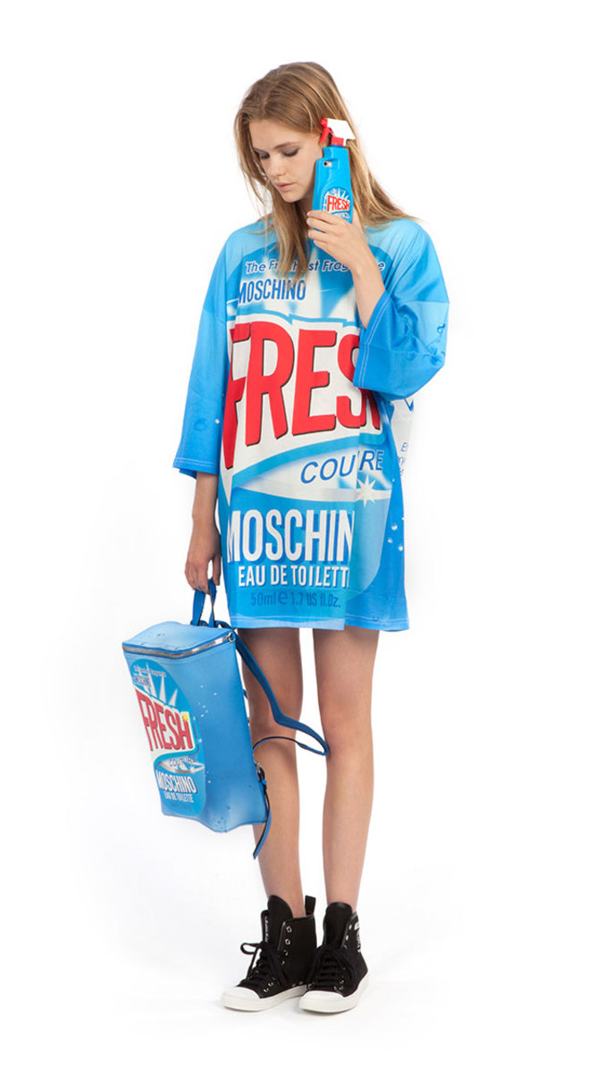 A look from Moschino's Spring 2016 capsule collection. Photo: Moschino.com