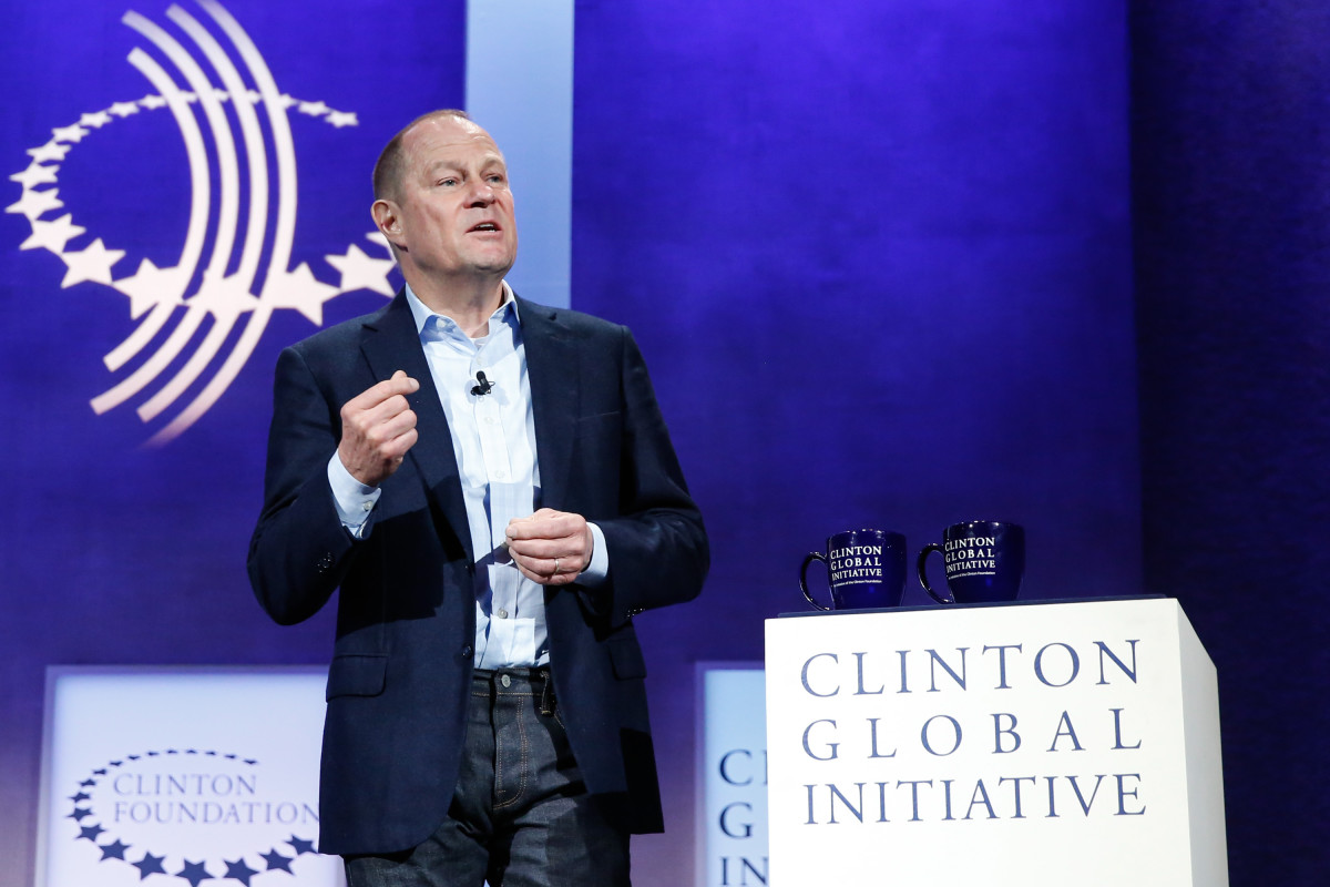 Art Peck, CEO of Gap Inc., at the Escalators of Opportunity session during the 2015 Clinton Global Initiative's Annual Meeting in New York City. Photo: JP Yim/Getty Images