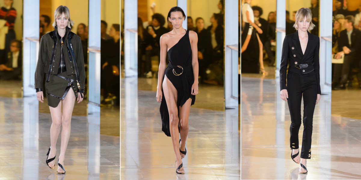 Looks from Anthony Vaccarello's spring 2016 collection show. Photos: Imaxtree