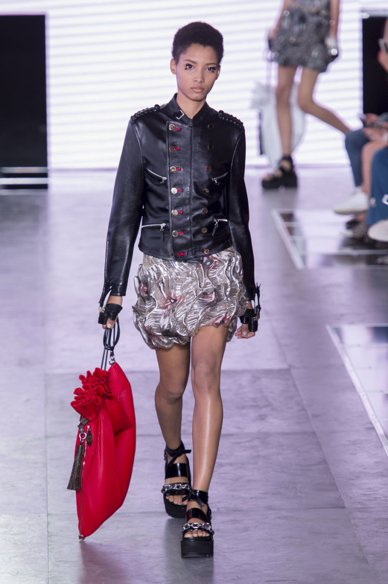 Lineisy Montero on the runway at Louis Vuitton. Photo: Imaxtree