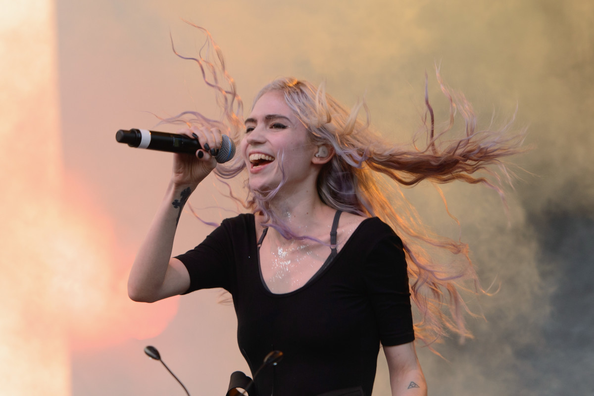 Grimes at the Chicago Pitchfork Music Festival in 2014. Photo: Daniel Boczarski/Getty Images for Ketel One